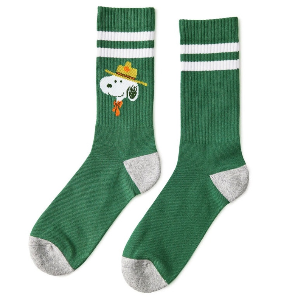 NWT Hallmark Peanuts Beagle Scouts / Beaglescout Snoopy Crew Socks - Picture 5 of 5